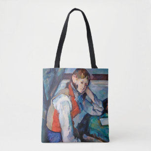 The Boy in the Red Vest, Cezanne Tote Bag