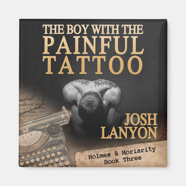 The Boy With The Painful Tattoo square magnet (Front)
