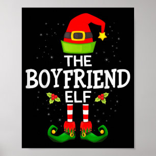The Boyfriend Elf Christmas Family Matching Pajama Poster