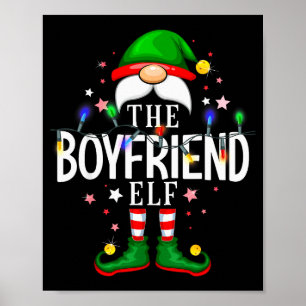 The Boyfriend Elf Christmas Family Pajama Party Poster