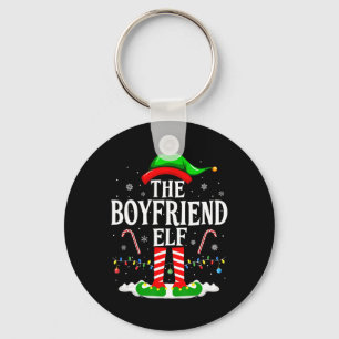 The Boyfriend Elf Funny Xmas Elf Matching Family C Keychain
