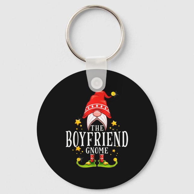 The Boyfriend Gnome Christmas Matching  Keychain (Front)