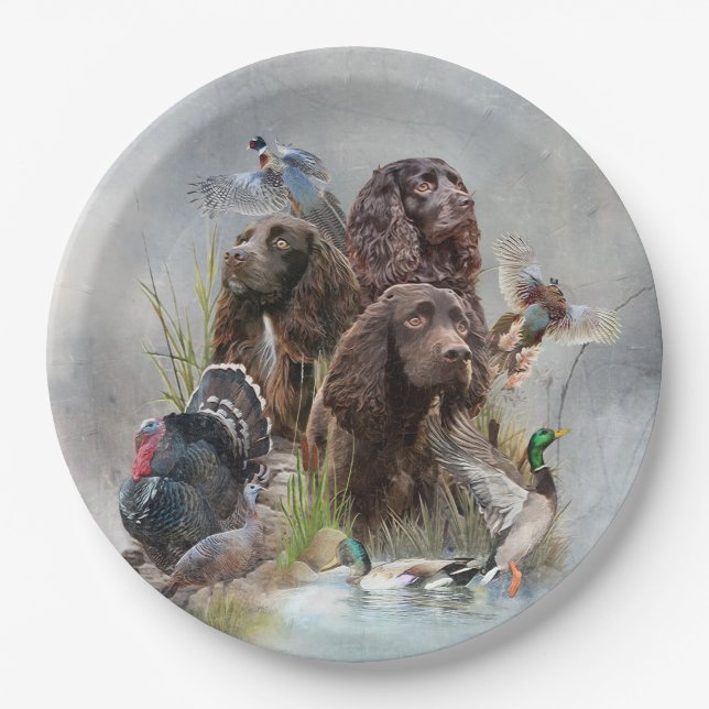The Boykin Spaniel Paper Plate (Front)