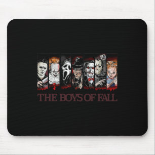 The Boys Of Fall Vintage Scary Horror Movie Hallow Mouse Pad