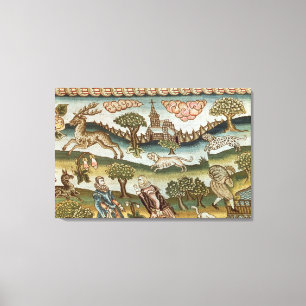 The Bradford Table Carpet Canvas Print