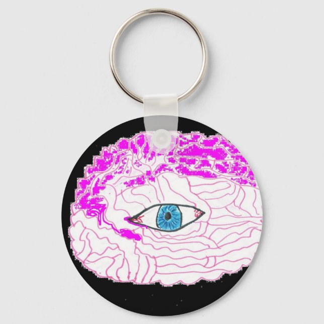 The Brain Knows! Keychain (Front)