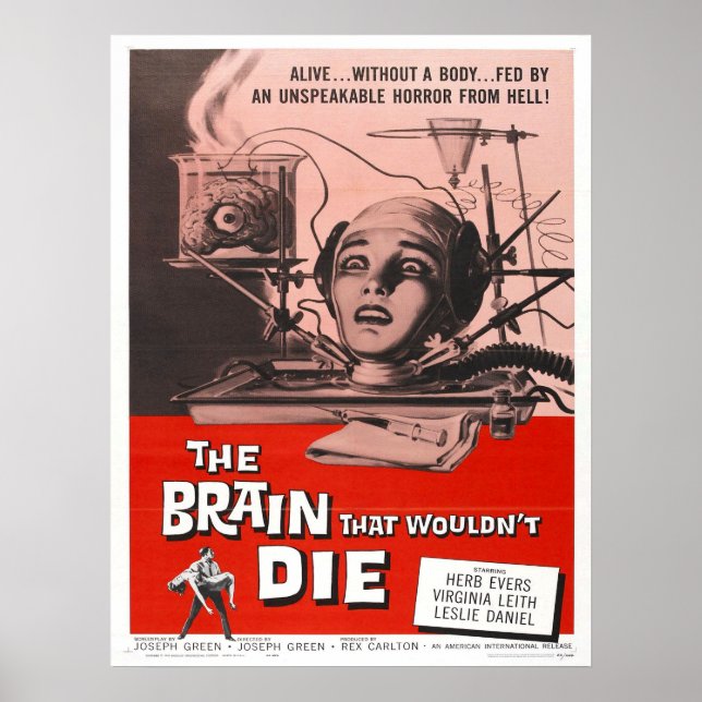 The Brain that wouldn't die Poster (Front)