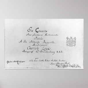 The Brandenburg Concertos, 1721 Poster