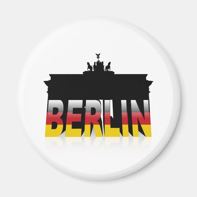 The Brandenburg Gate in Berlin (Germany) Magnet (Front)