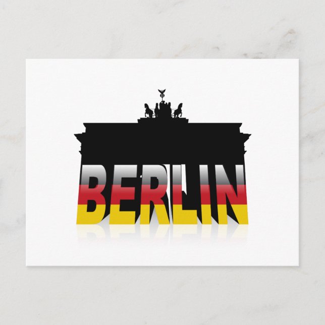 The Brandenburg Gate in Berlin (Germany) Postcard (Front)