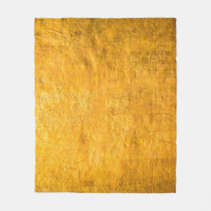 The brass concrete surface glows from the walls of fleece blanket