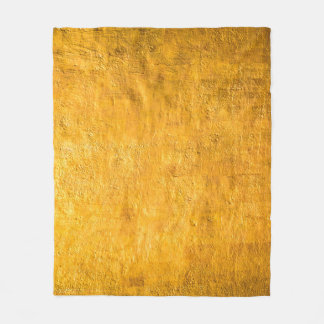 The brass concrete surface glows from the walls of fleece blanket