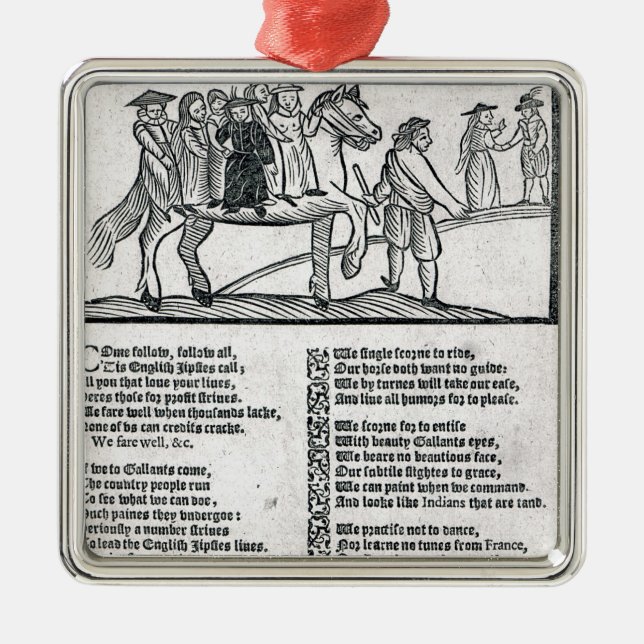 The Brave English Gypsy' Metal Ornament (Front)