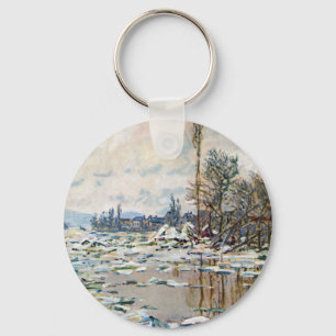 The Break Up of the Ice by Claude Monet Keychain