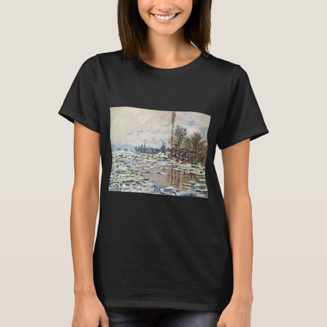 The Break Up of the Ice by Claude Monet T-Shirt (Front)