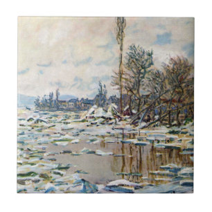 The Break Up of the Ice by Claude Monet Tile