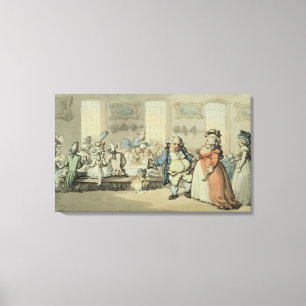 The Breakfast, from 'Scenes at Bath' (w/c & ink an Canvas Print