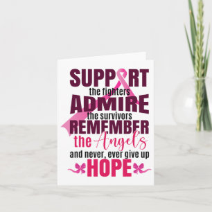 The Breast Cancer Fighters Breast Cancer Awareness Card