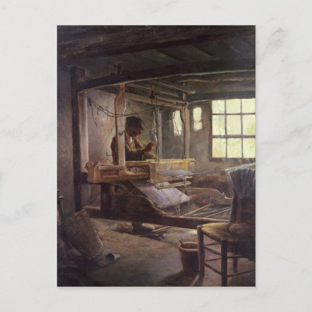 The Breton Weaver, 1888 Postcard (Front)