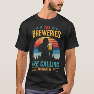 The Breweries Are Calling And I Must Go Sasquatch T-Shirt