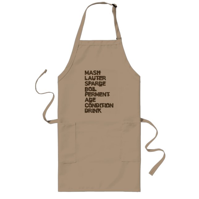 The Brewing Process Long Apron (Front)