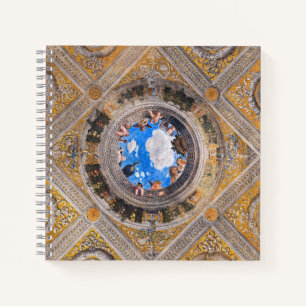The Bridal Chamber, Ceiling by Andrea Mantegna  Notebook