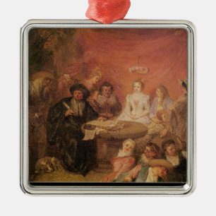 The Bride and Groom's Table Metal Ornament