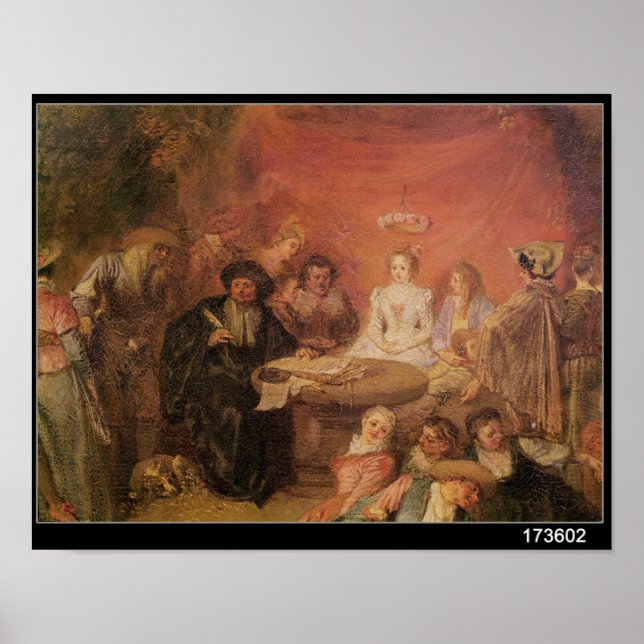 The Bride and Groom's Table Poster (Front)
