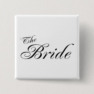 The Bride (Blk) 2 Inch Square Button