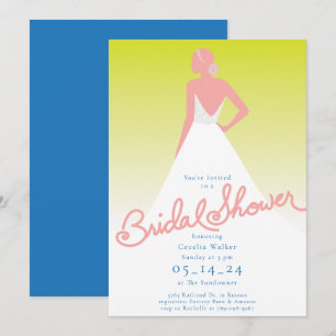 The Bride Bridal Shower Invitation