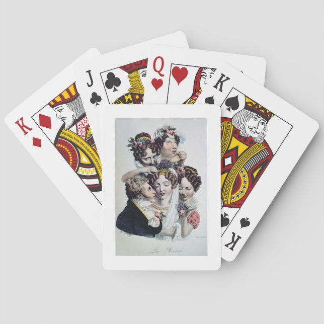 The Bride, c.1820 (litho) Playing Cards (Back)