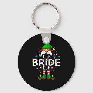 The Bride Elf Christmas Family Pajama Party Keychain