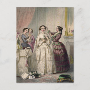 The Bride, engraved by J. Battannier, 1852-53 Postcard
