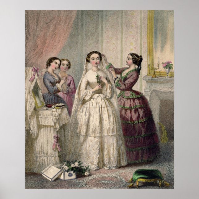 The Bride, engraved by J. Battannier, 1852-53 Poster (Front)