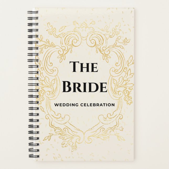 The Bride - Gold vintage frame planner (Front)