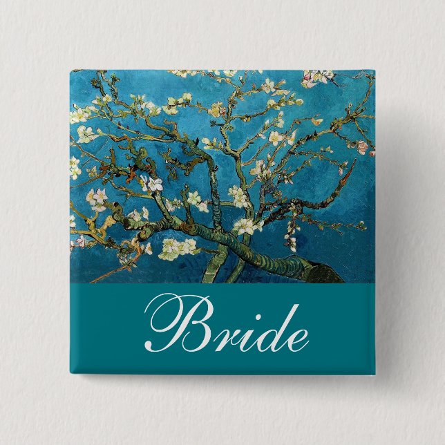 The bride /groom pin Blossoming Almond tree (Front)