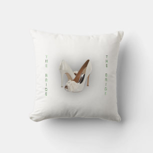 The Bride Heels Mint Green Sold Second Side Throw Pillow