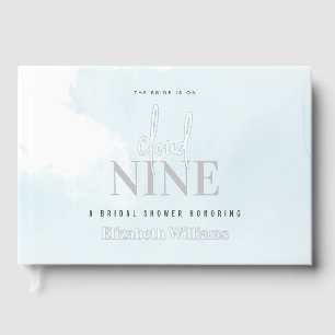 The Bride is On Cloud Nine Bridal Shower Guest Book