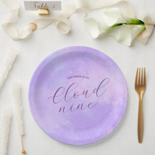 The Bride is on Cloud Nine Bridal Shower  Paper Plate