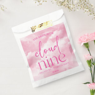 The Bride Is On Cloud Nine Pink Bachelorette Party Favour Bag