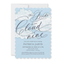 The Bride Is On Cloud Nine QR Code Bridal Shower