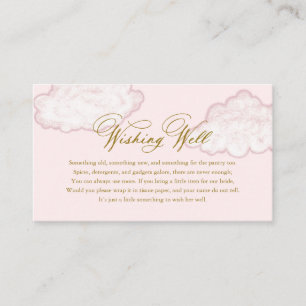 The Bride Is On Cloud Nine Wishing Well Enclosure Card