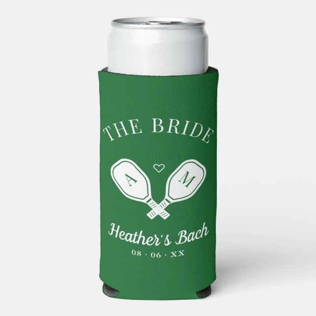 The Bride Last Swing Pickleball Bachelorette Seltzer Can Cooler (Seltzer Front)