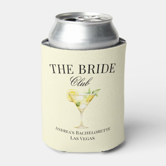 The Bride Lemon Cocktail Luxury Social Club  Can Cooler (Can Front)