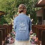 The Bride Mrs. Established Denim Jacket<br><div class="desc">Gorgeous denim jacket. Perfect for picture with the Bridal Party!</div>