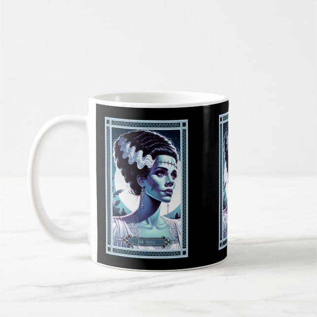 The Bride of Frankenstein Tarot Card Coffee Mug (Left)