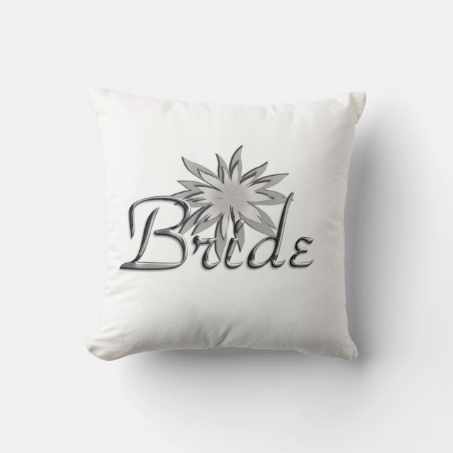 The Bride Throw Pillow (Front)