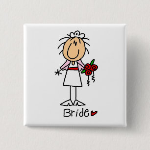 The Bride Tshirts and Gifts 2 Inch Square Button