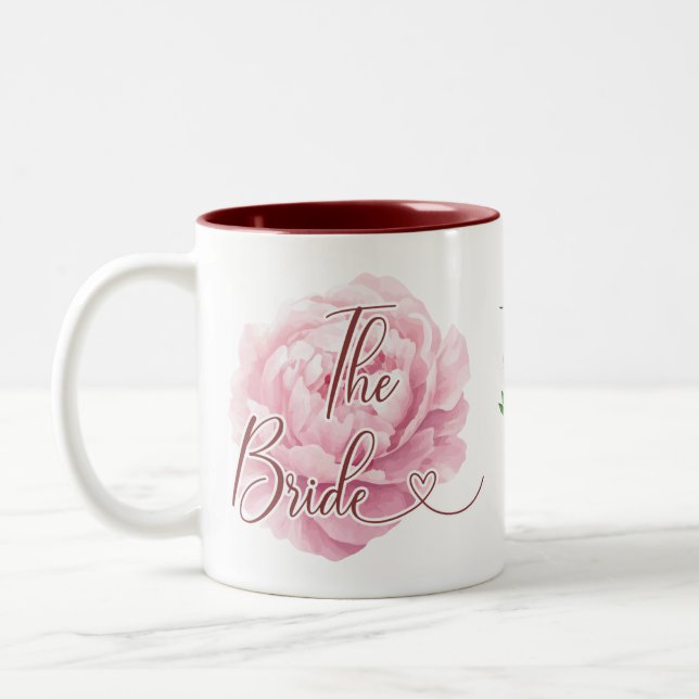 The Bride Wedding Two-Tone Coffee Mug (Left)