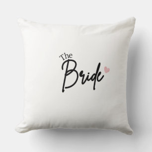 The Bride White Throw Pillow
